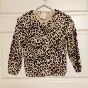 Cheetah print cardigan